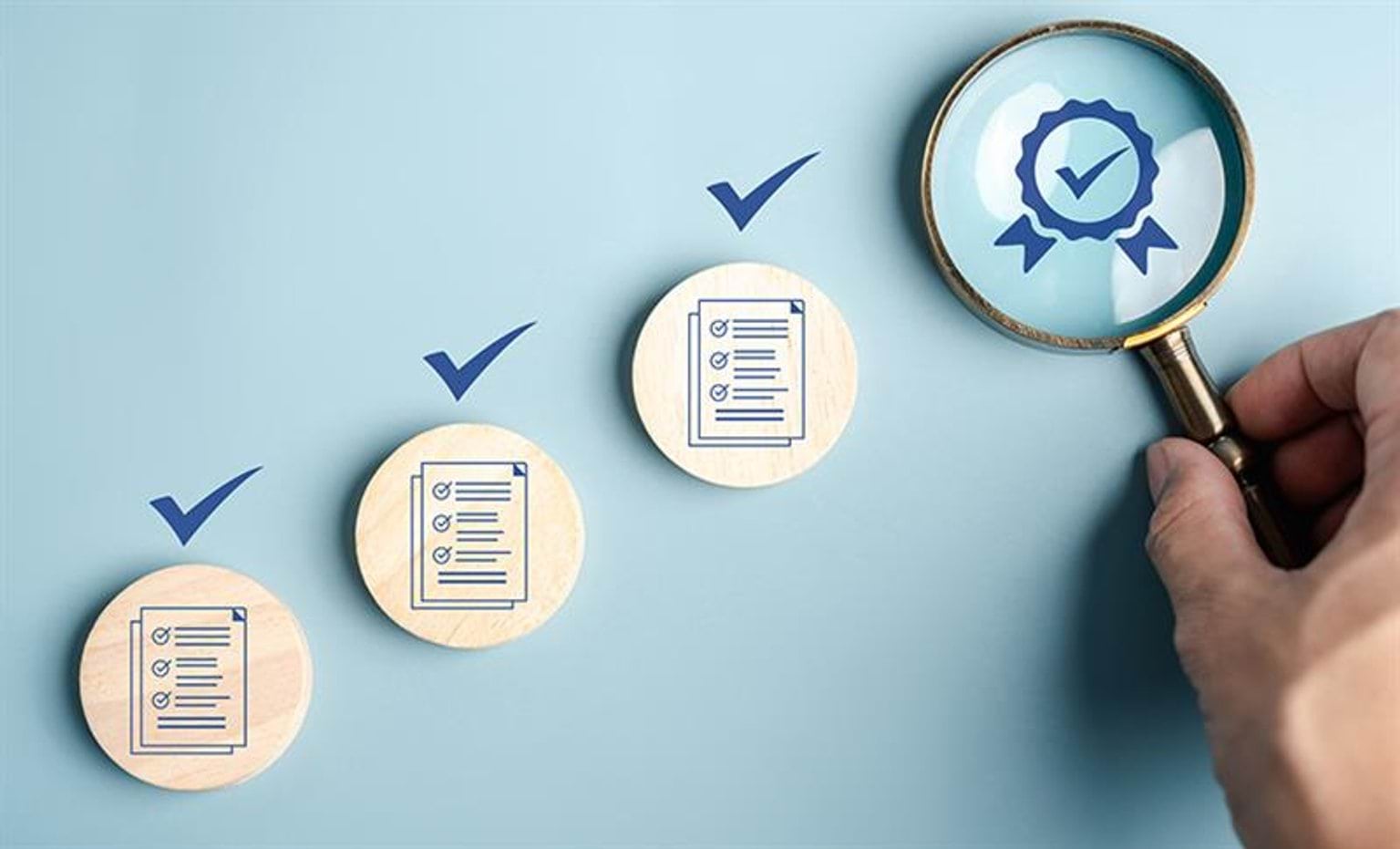 Symbolic illustration of compliance process 